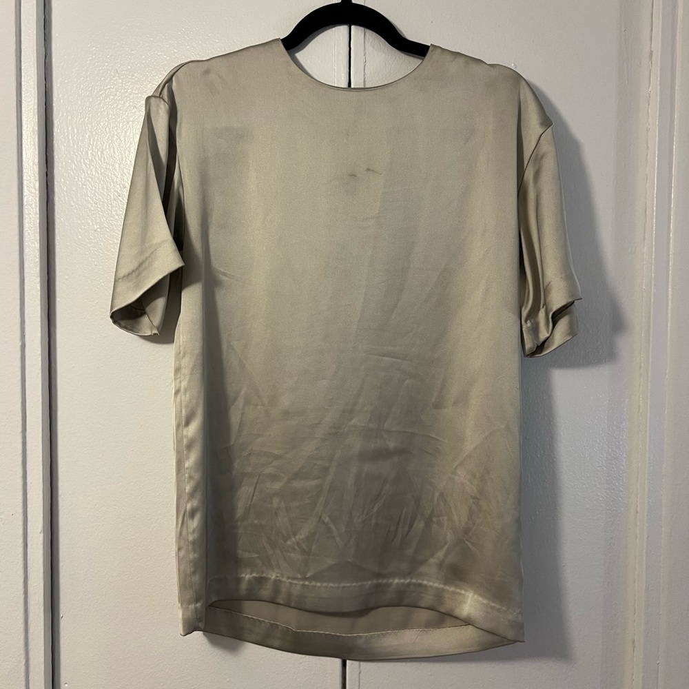 Gold Satin Blouse